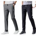 Pack of 3 Best-Offer 🤩 Premium-Quality High-Stretch Lycra Pants (Black, Grey And Dark Blue)